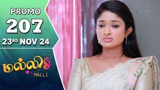 Malli Serial | Episode 207 Promo | 23rd Nov 24 | Nikitha | Vijay | Saregama TV Shows Tamil