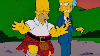 Homer wears a plaid dress