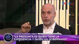 HORACIO RODRÍGUEZ LARRETA I "Vamos a reducir a la mitad los cargos políticos"