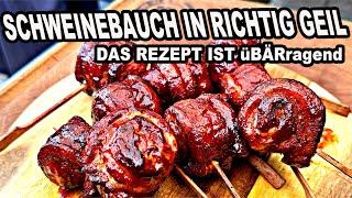 Schweinebauch in richtig Geil das Beste Rezept Pork Belly | The BBQ BEAR