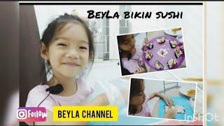 HOW TO make super easy simple sushi with 5years old little girl BeyLa