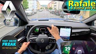 2024 Renault Rafale E-Tech Full Hybrid 200 PS CITY POV DRIVE with Fuel Consumption