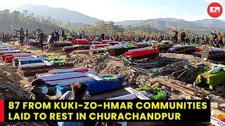 Manipur violence: Bodies of 87 Kuki-Zo people laid to rest in Churachandpur amid tight security