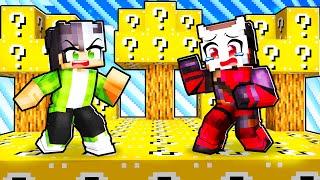 Lucky Block Adasında Mahsur Kaldık!-Minecraft