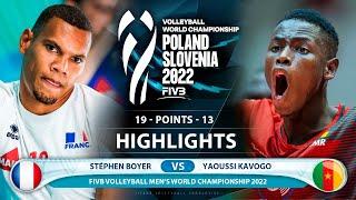 Stéphen Boyer vs Yaoussi Kavogo | France vs Cameroon | Highlights | World Championship 2022 (HD)