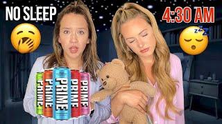 KAYLA & KALLI PULL AN ALL-NIGHTER *EXTREME SLEEPOVER CHALLENGE*