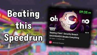 This Speedrunner challenged me to beat his time