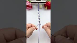 Beaded bows, rope braiding skills sharing, simple braided bracelet tutorial, handmade DIY, brace