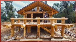 We built wooden houses |Do build a house in the forest out of wood #trending #woodworking #diy