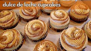 Dulce de Leche Cupcakes! | Brown Sugar Cupcake Base with Dulce de Leche Filling and Frosting!