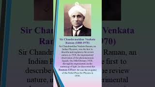 Sir Chanderasekhar Venkata Raman (1888-1970)