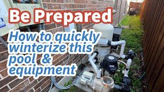 Emergency Winterizing Tips for Pool Owners: Protect Your Equipment from Freeze Damage