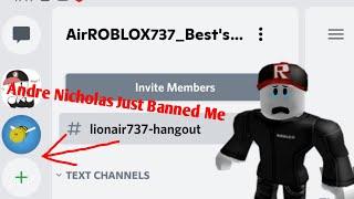 I Got Banned From Andre Nicholas Discord Server (Depressed)