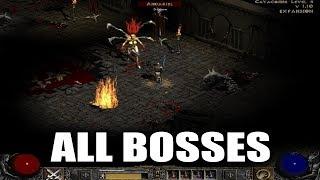 Diablo 2: Lord of Destruction - All Bosses HD 1080p60 PC