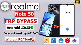 Realme Note 50 Frp Bypass 2024 Android 13 Without Pc  Realme Note 50 (Rmx3834)Google Account Bypass