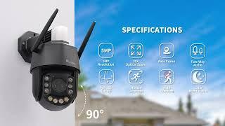 5MP 30X Optical Zoom Surveillance Camera Outdoor WiFi with Preset Position and Cruise Zoom