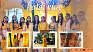 Ashmita di Haldi vlog ||Haldi ceremony  || V2 vlogs