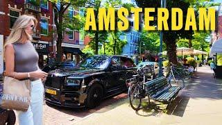 The Most Beautiful and Rich Area in Amsterdam 4K Walking Tour 2024