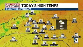 Drier weather expected for second half of the week as temps stay warm