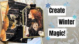 Plan & Create with me: Make Beautiful Winter Journal Pages! 