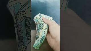 Jordan 4 custom made Rick and Morty squishy! #shorts #squishy #diy #crafts #creative #viral #jordan4