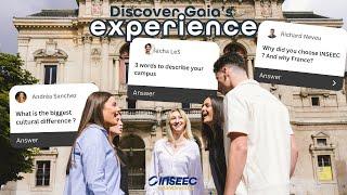 OMNES International x INSEEC Grande Ecole : Discover Gaia' experience about studying in France !