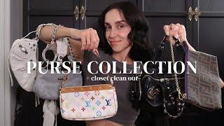 PURSE COLLECTION + closet clean out (new, thrifted, vintage, designer)