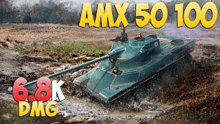 AMX 50 100 - 6 Kills 6.8K DMG - Three marks! - World Of Tanks