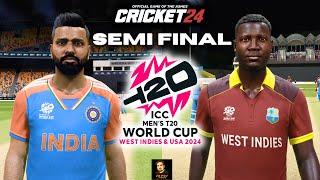 India vs West Indies T20 World Cup 2024 Semi Final Match - Cricket 24 - RtxVivek