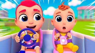 Let's Buckle Up, Baby! + MORE Nursery Rhymes & Kids Songs | Tinytots