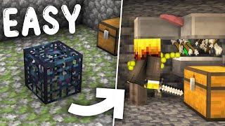 EASY Mob Spawner XP Farm Minecraft 1.21!