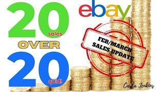 20 EBAY SALES OVER £20 - FEBRUARY/MARCH UPDATE | CARLA JENKINS