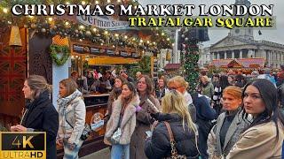 London Christmas Market Magic  Trafalgar Square 2024: Festive Food, Drinks & Dancing