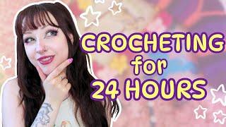 How Much Can I CROCHET IN 24 HOURS? | Finishing Projects | Knit & Crochet With Me Vlog - Shaiyeh