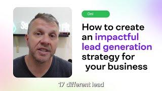 Lead Gen Strategy by Gavin Tye - Free Workshop