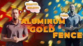 Aluminum Fence GOLD color!