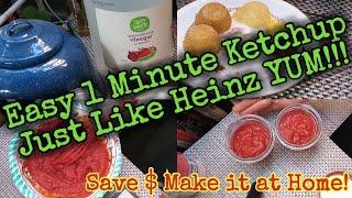 Easy 1 Minute Ketchup Just Like Heinz/Cheap and Fast Ketchup Get Prepared #homemadeketchup #ketchup