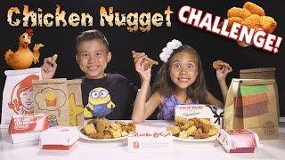 CHICKEN NUGGET CHALLENGE!!! Fast Food Naming Game!