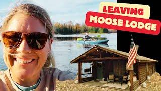 Leaving Moose Lodge, Log Cabin Lake Kayaking, Tree Problem & Fishing