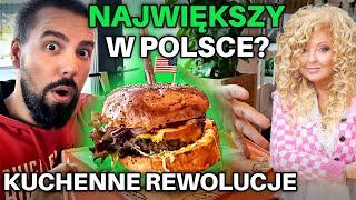 Największy BURGER Magdy Gessler! Amerykańskie jedzenie w barze Marilyn KUCHENNE REWOLUCJE | Check In