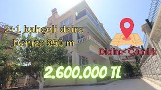 Didim çamlıkta satılık bahçeli 2+1 daire | 2.600.000 TL #satılık #didim #altınkum #yazlık