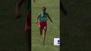 She finishes the race on just one spike  #athletics #sports #ethiopia #running