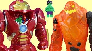 Hulk Family & Spidey Hulkbuster Robot Superhero Mission