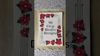 10 Easy front page design for school projects and idea note journals | Aesthetic Girl #shorts #howto