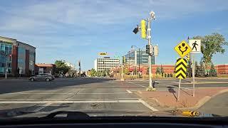 Downtown Moncton NB, Evening Drive, Sept. 2024