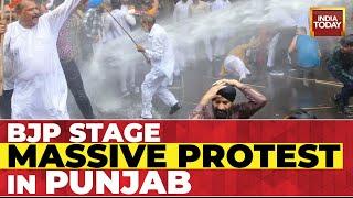 BJP Stage Massive Protest In Punjab Against Punjab Law And Order