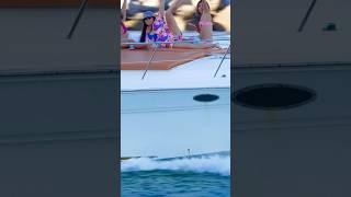 Gymnasts ‍️ and her friends on a Yacht at the Haulover Inlet