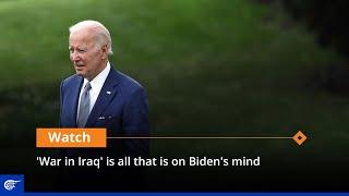 'War in Iraq' is all that is on Biden's mind