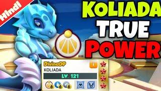 Max 120 Level DIVINE Koliada Dragon In Arena | Koliada Dragon Power | Dragon Mania Legends Hindi