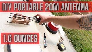 How to build a simple, portable 20 meter Antenna. 4K